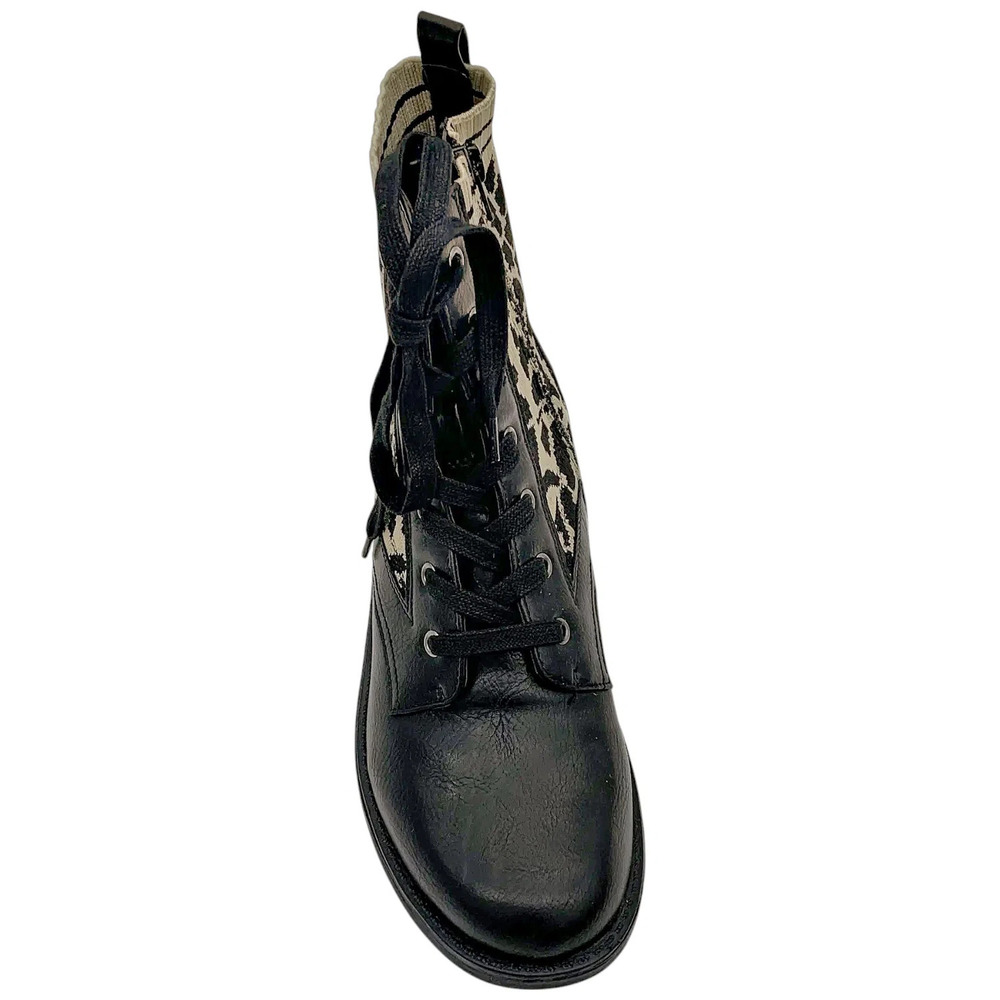 LifeStride Women's Knockout Ankle Boots Black Leopard - Medium - Picture 2 of 3